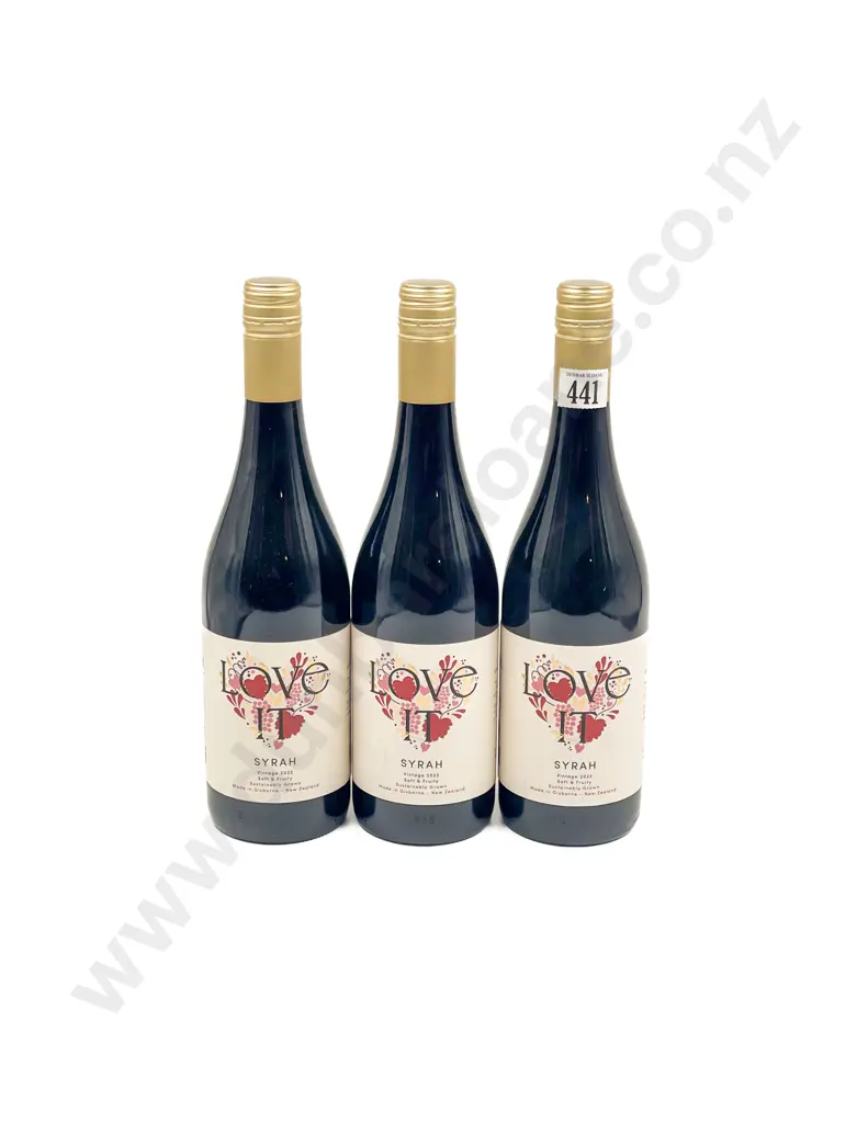NZ 2022 Love It Syrah x3 btls Image 1++