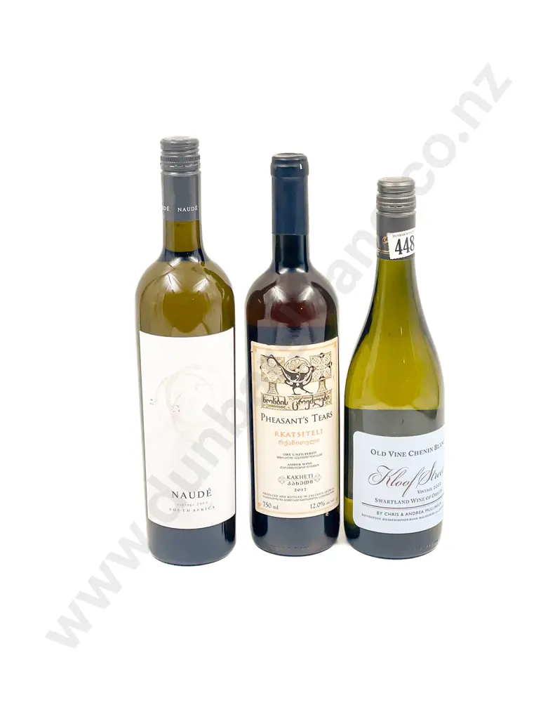 x2 btls South African Sauvignon Blanc with Georgian 2017 Pheasants Tears Rkatsiteli x1 btl Image 1++