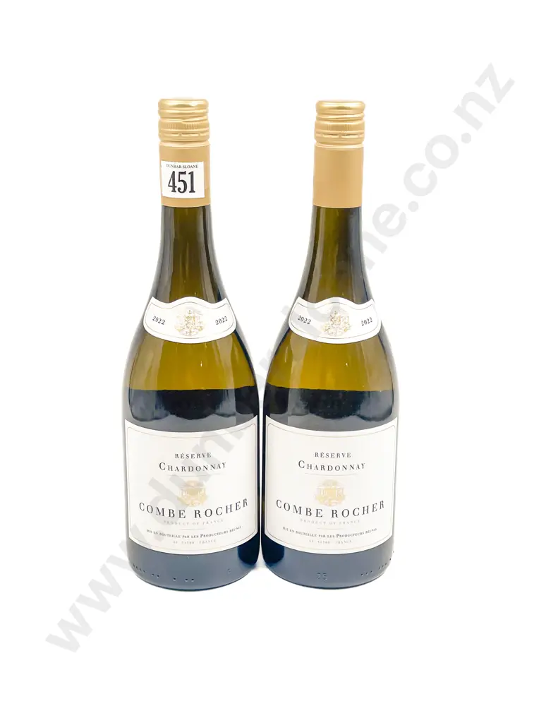 French 2022 Combe Rocher Reserve Chardonnay x2 btls Image 1++