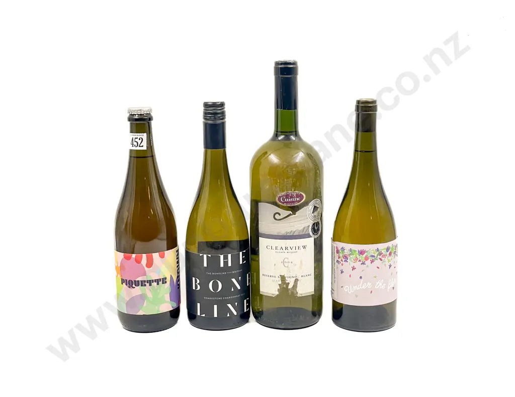 x2 btls NZ Known Unknown Whites 2018-19 with NZ 2016 The Bone Line Chardonnay 1 x btl and Other Image 1++