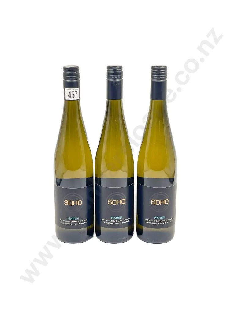 NZ 2019 Soho Maren Riesling x3 btls Image 1++