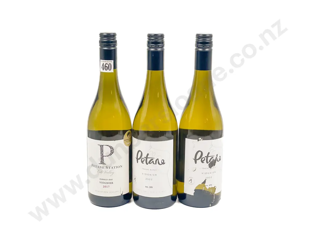NZ 2022 (x2) and 2017 (x1) Petane Station Viognier Image 1++
