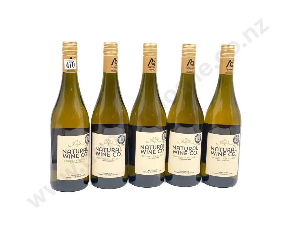 NZ 2022 Natural Wine Co. Pinot Gris x5 btls Image 1++