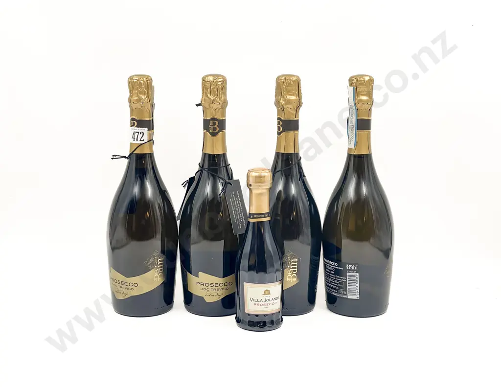 Italian Bedin Prosecco Treviso Extra Dry x4 btls with Villa Jolanda Prosecco Image 1++