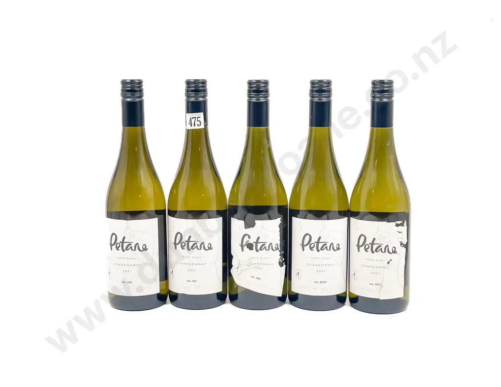 NZ 2021 Petane Chardonnay x5 btls Image 1++