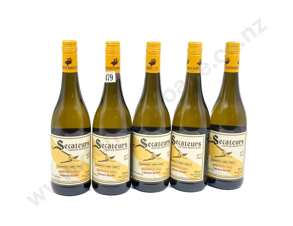 South African 2022 A.A. Bandenhorst Secateurs Chenin Blanc x5 btls Image 1++