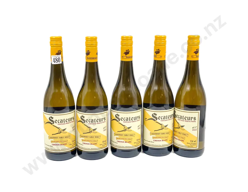 South African 2022 A.A. Bandenhorst Secateurs Chenin Blanc x5 btls Image 1++