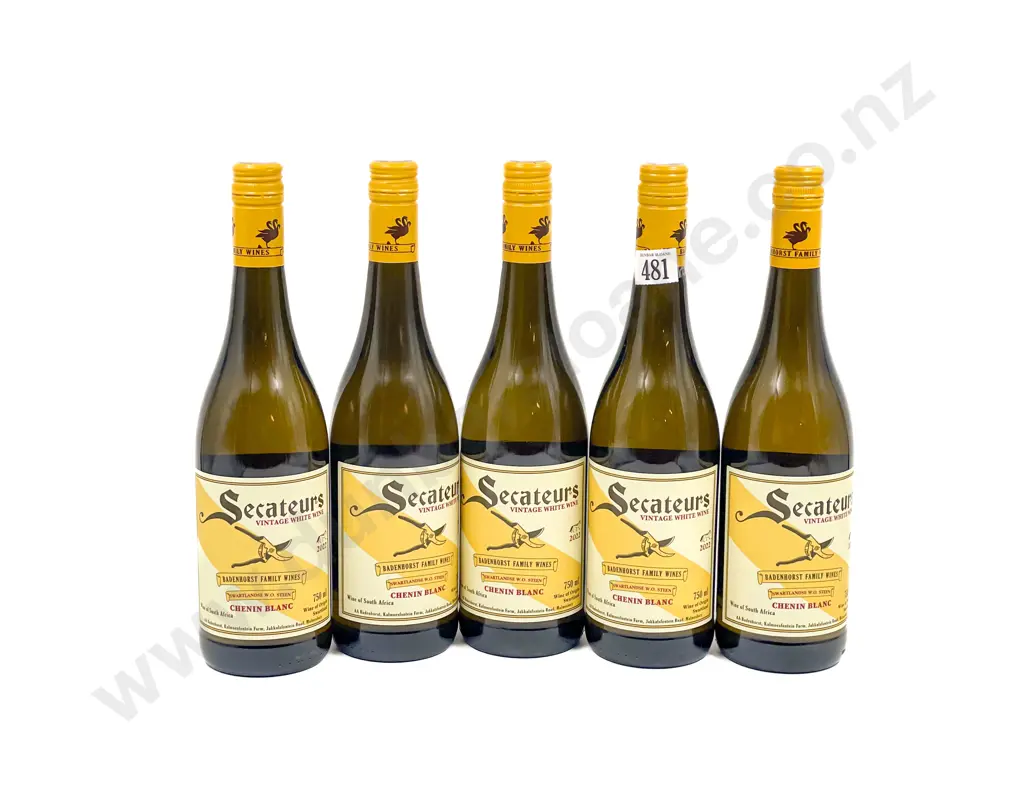 South African 2022 A.A. Bandenhorst Secateurs Chenin Blanc x5 btls Image 1++