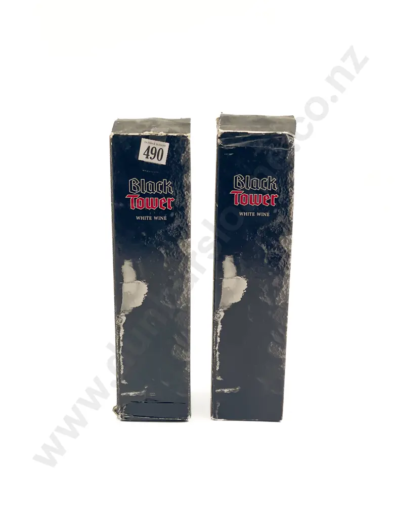 Two Boxed Bottles of German Black Tower White Wine Image 1++
