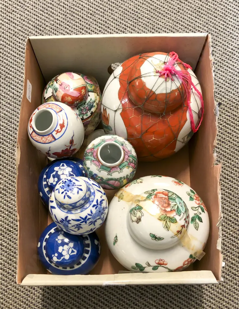Eight Assorted Ginger Jars Image 1++