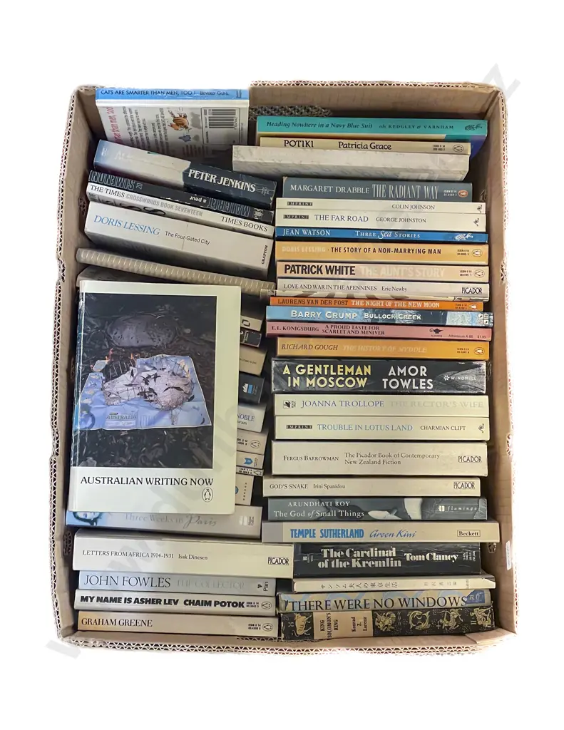 Five Boxes of Assorted Books Image 1++