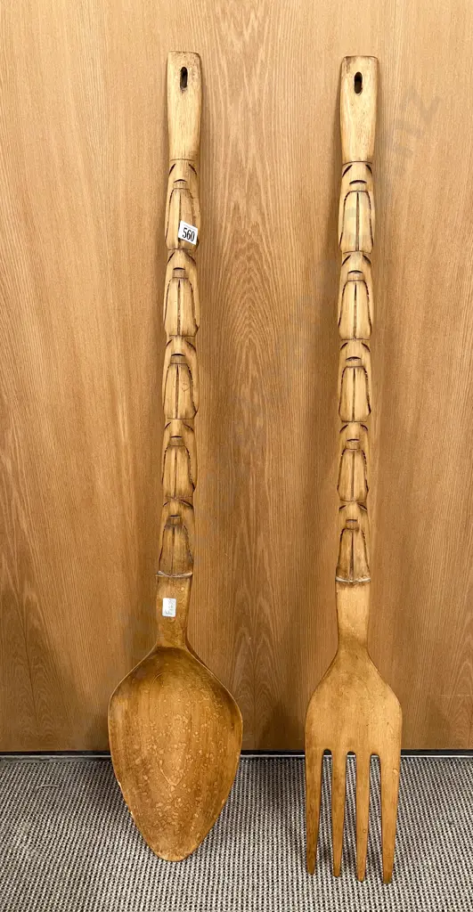 Novely Sized Decorative Spoon & Fork Image 1++