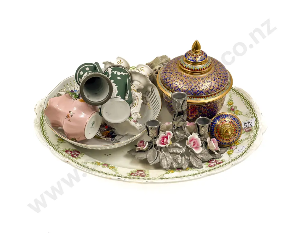 Quantity of Assorted China & Candle Holders incl RCD Image 1++