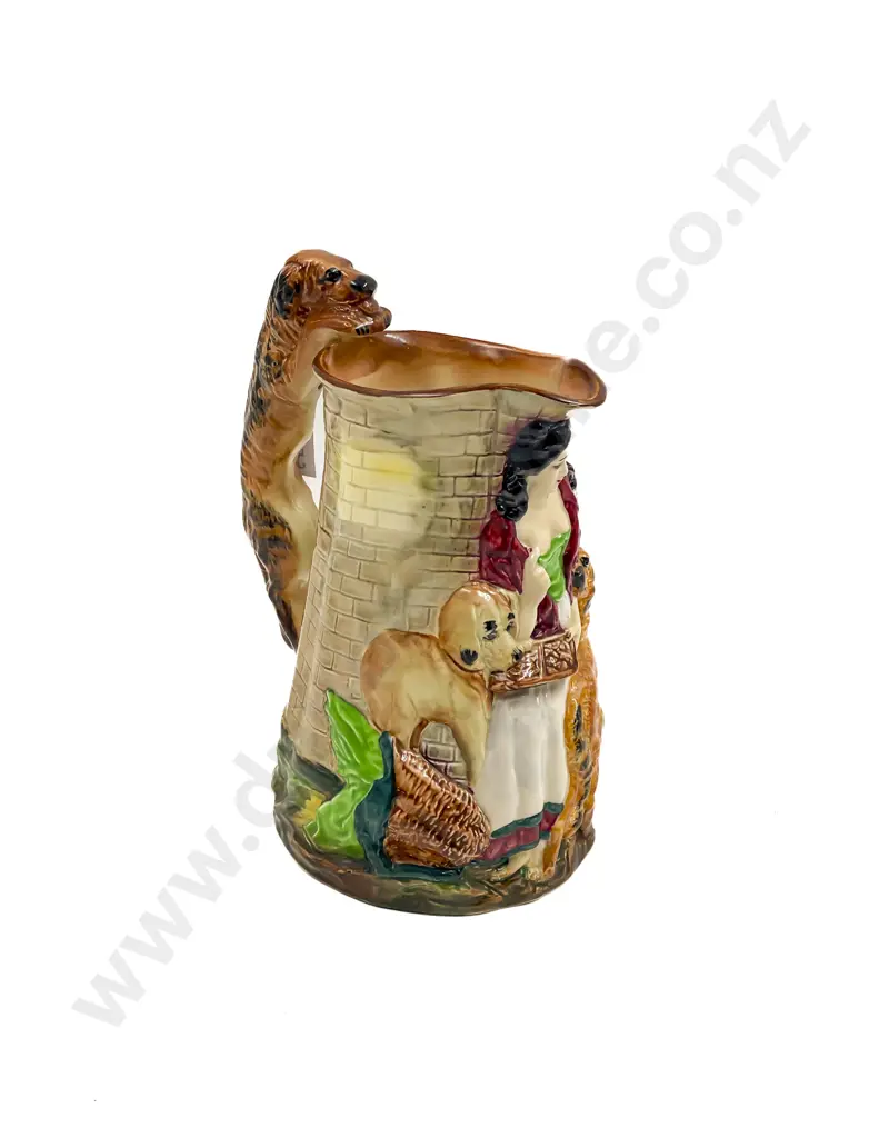 Burleigh Ware Relief Moulded Jug "Old Feeding Time" Image 1++