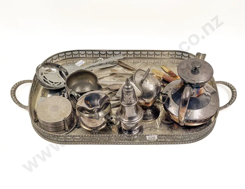 Quantity of Assorted S/P on Decorative Gallery Tray Image 1++