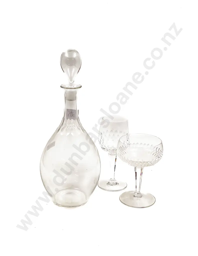 15 RD Crystal Stemmed Glasses with other Decanter Image 1++
