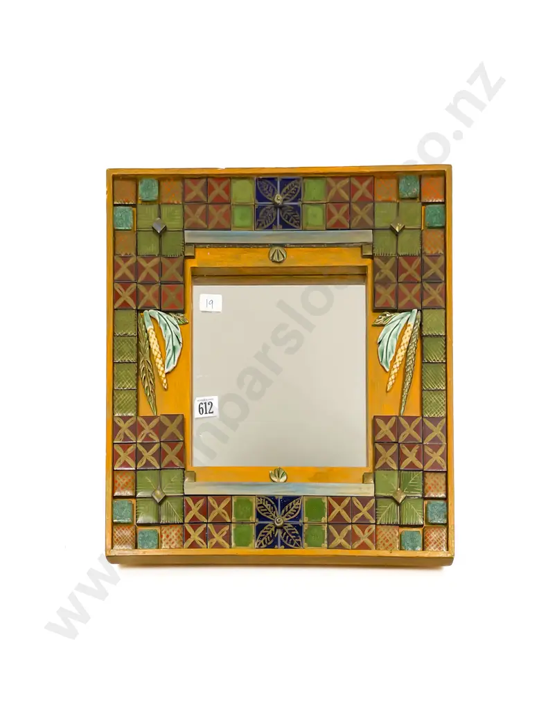 NZ Jeannie Van Der Putten Tiled Wall Mirror Image 1++