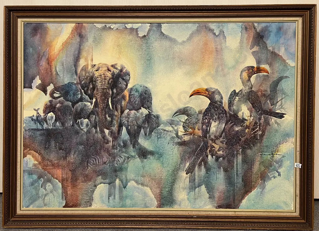 Edmund Barton - Animal Study Watercolour (South Africa) Image 1++