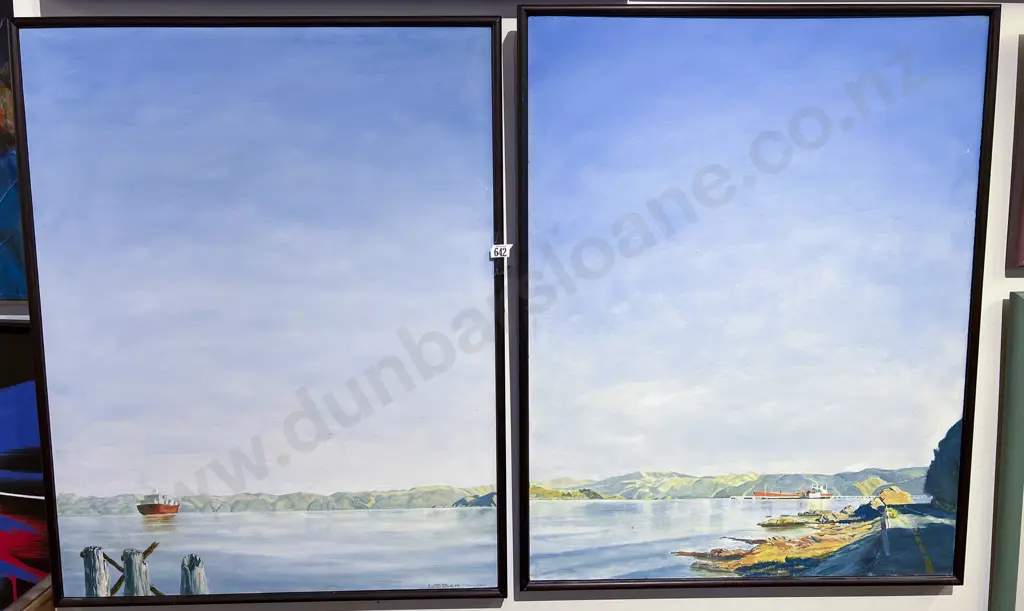 W. S. Bertaud - Diptych Oil on Board Image 1++