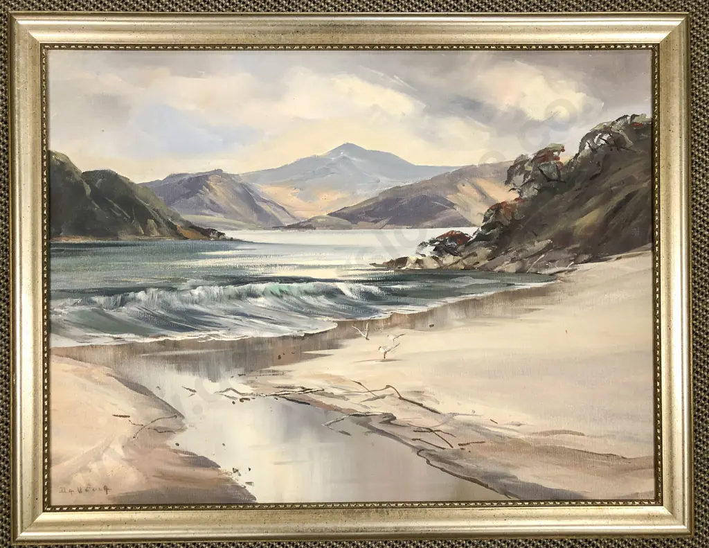 Da'Vella Gore - "Little Bay" - Oil on Board Image 1++