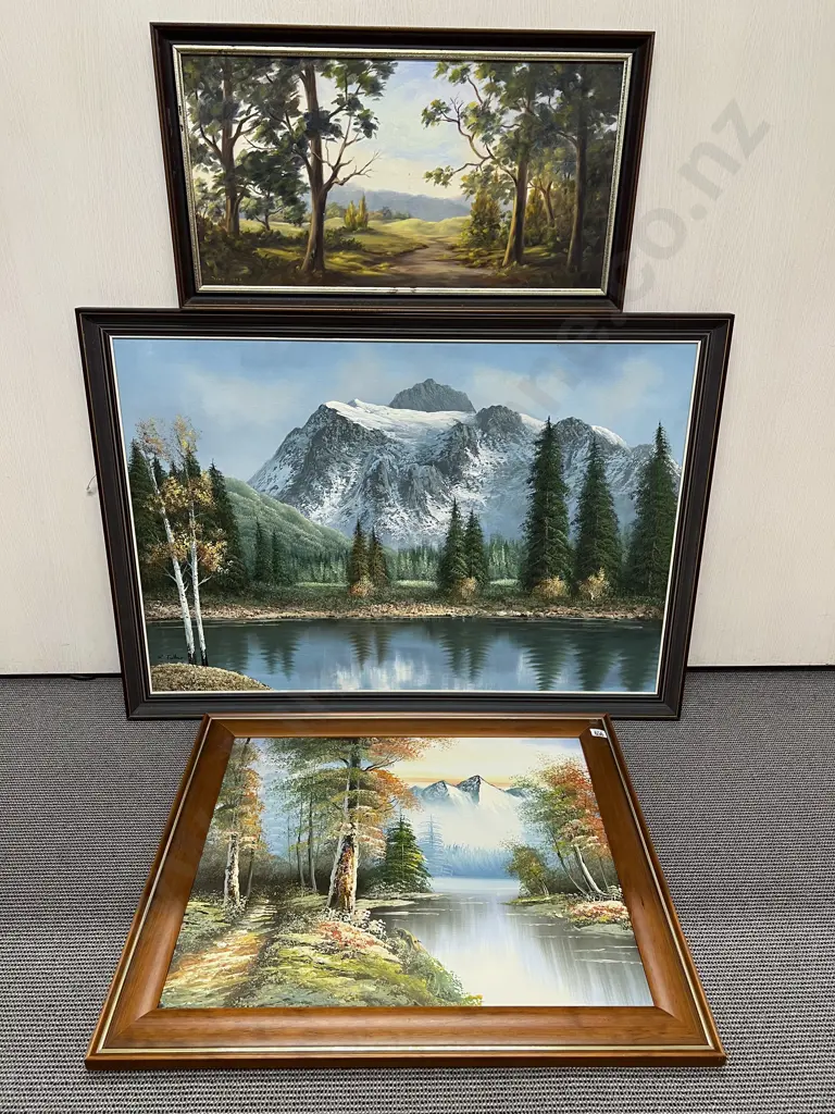 Three Oil Landscape Works Image 1++