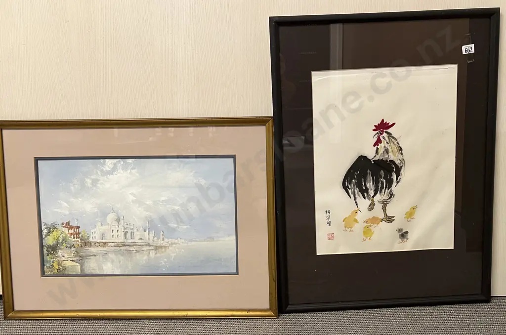 Two Assorted Framed W/C Image 1++