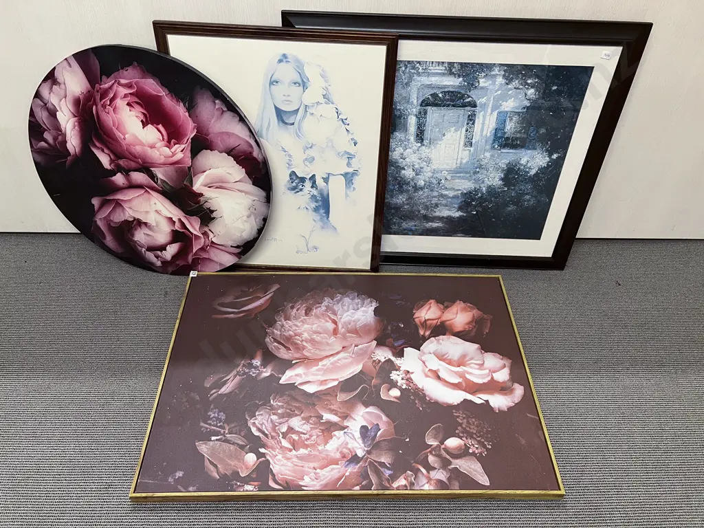 Assorted Gilt Frames and Framed Work with plates and assorted other Image 1++