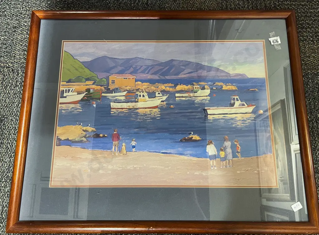 W.A McCormick, Island Bay Print Image 1++