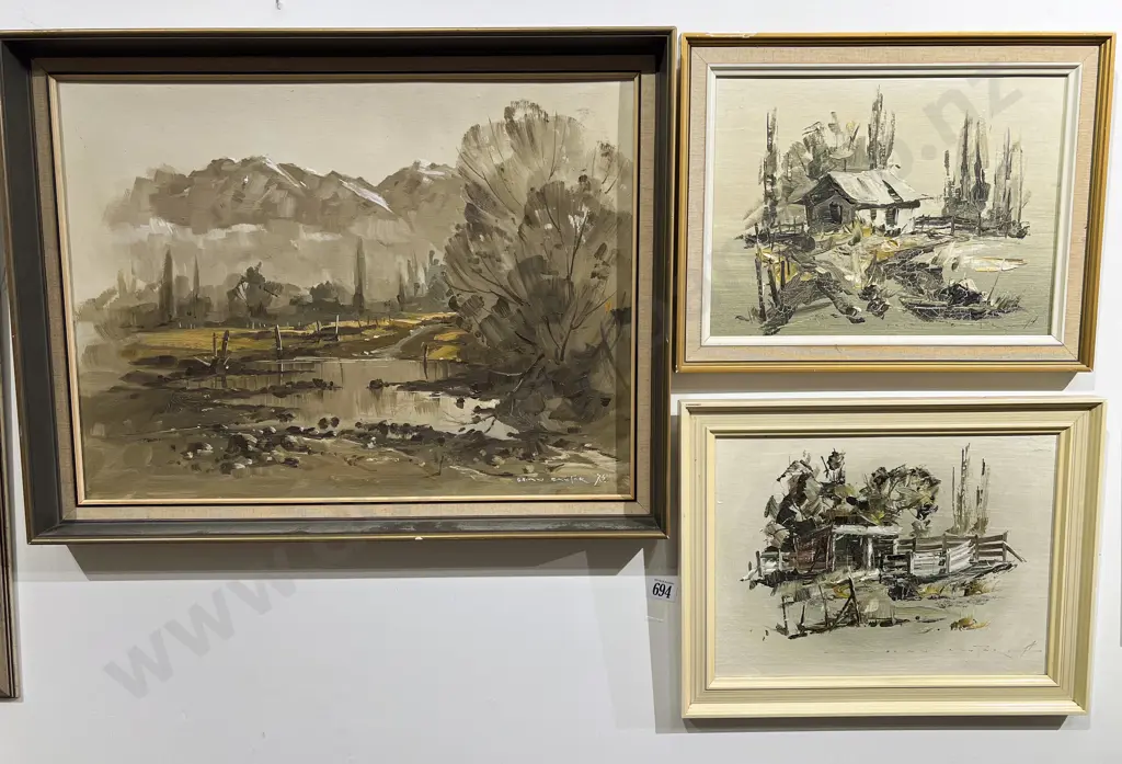 Three Oil Works by Brian Baxter Image 1++