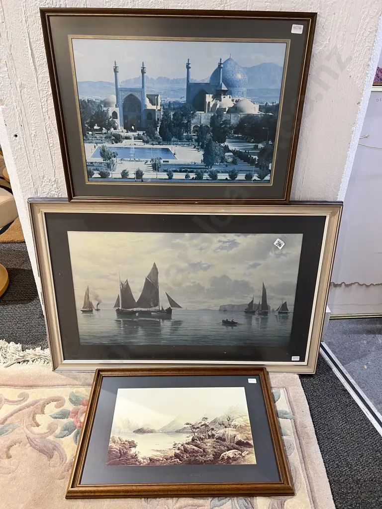 Three Assorted Framed Prints Image 1++