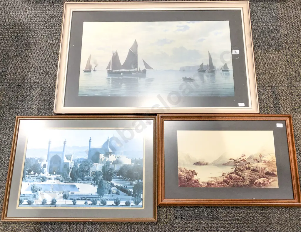 Three Assorted Framed Prints Image 1++