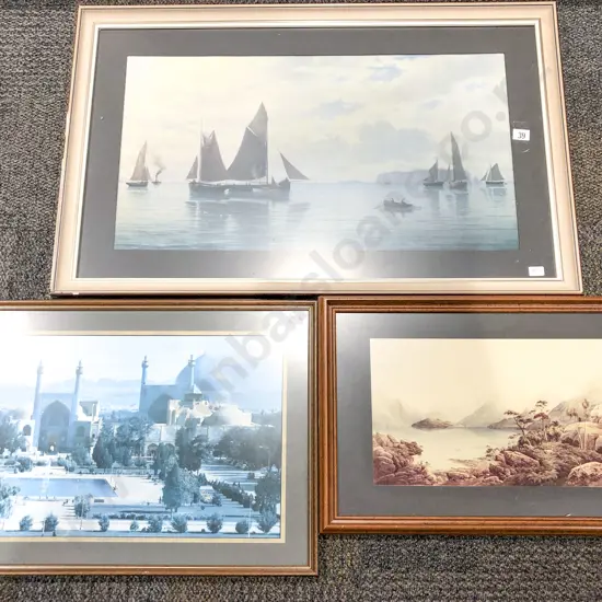 Three Assorted Framed Prints
