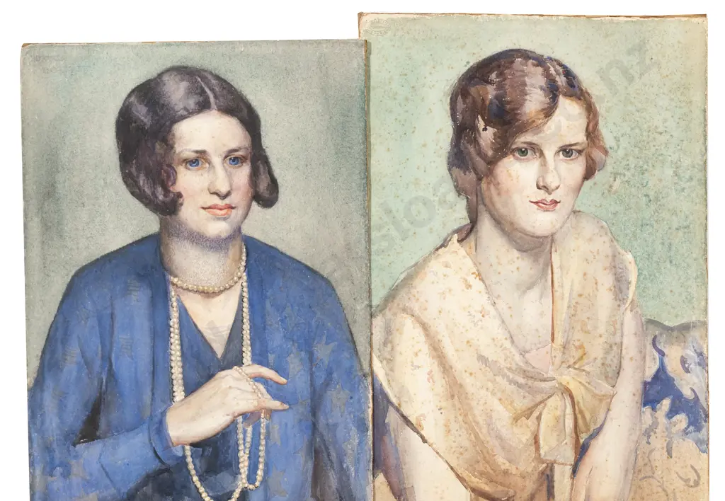 James Fraser Scott (1877 - 1932) - Portrait & Other (unframed) (a/f) Image 1++