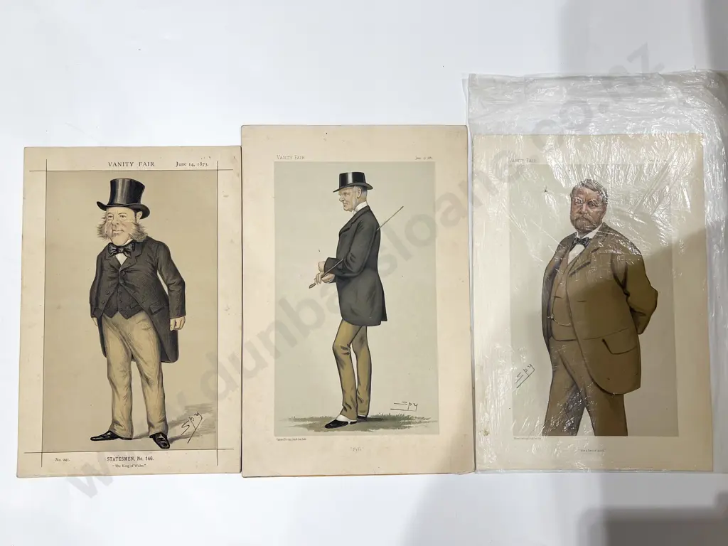 Folder of Assorted Vanity Fair Caricature Bookplates Image 1++