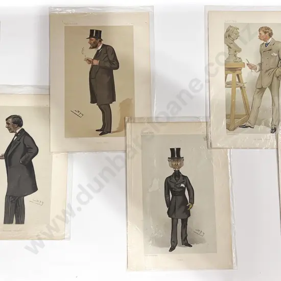 Folder of Assorted Vanity Fair Caricature Bookplates