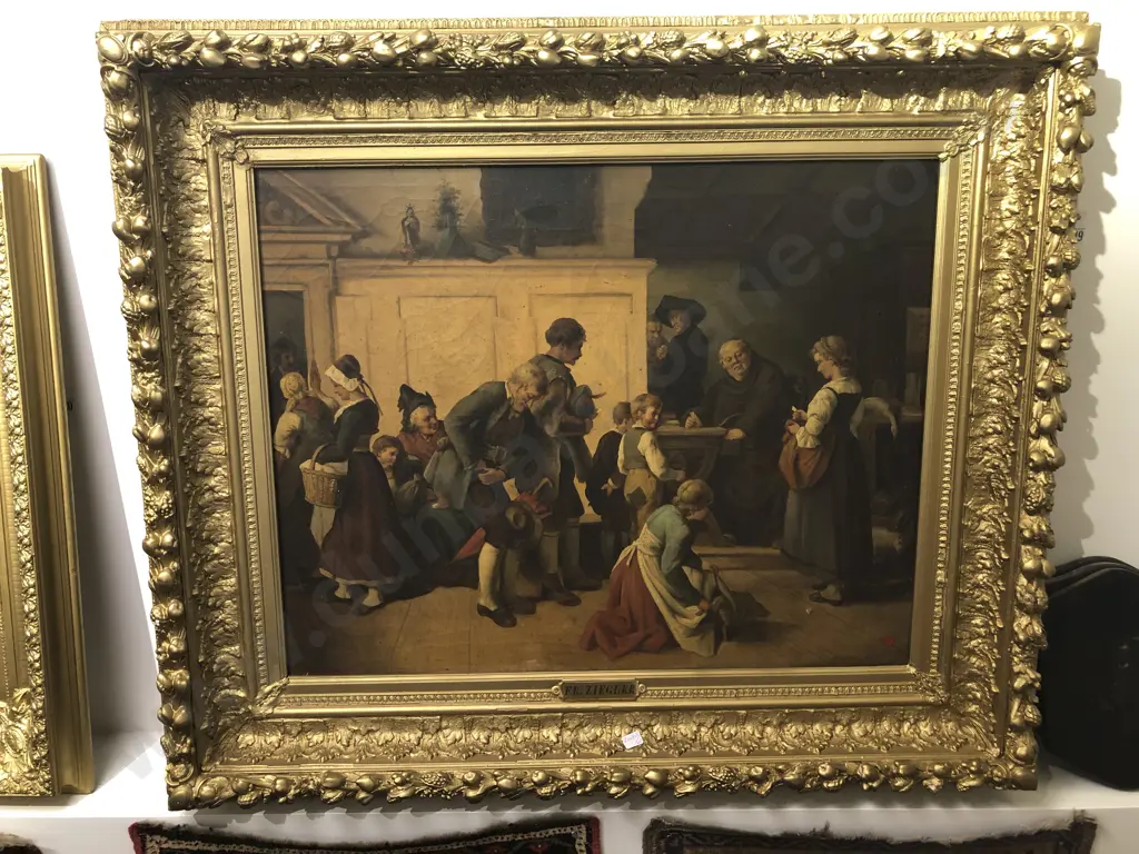 European C19th in the C18th Style - Paying the Tithe Image 1++