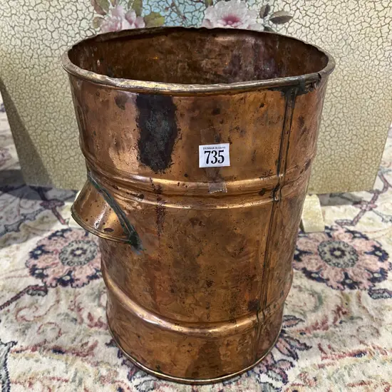 Copper Coal Bin