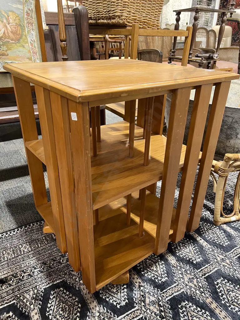 Kauri Revolving Bookcase Image 1++