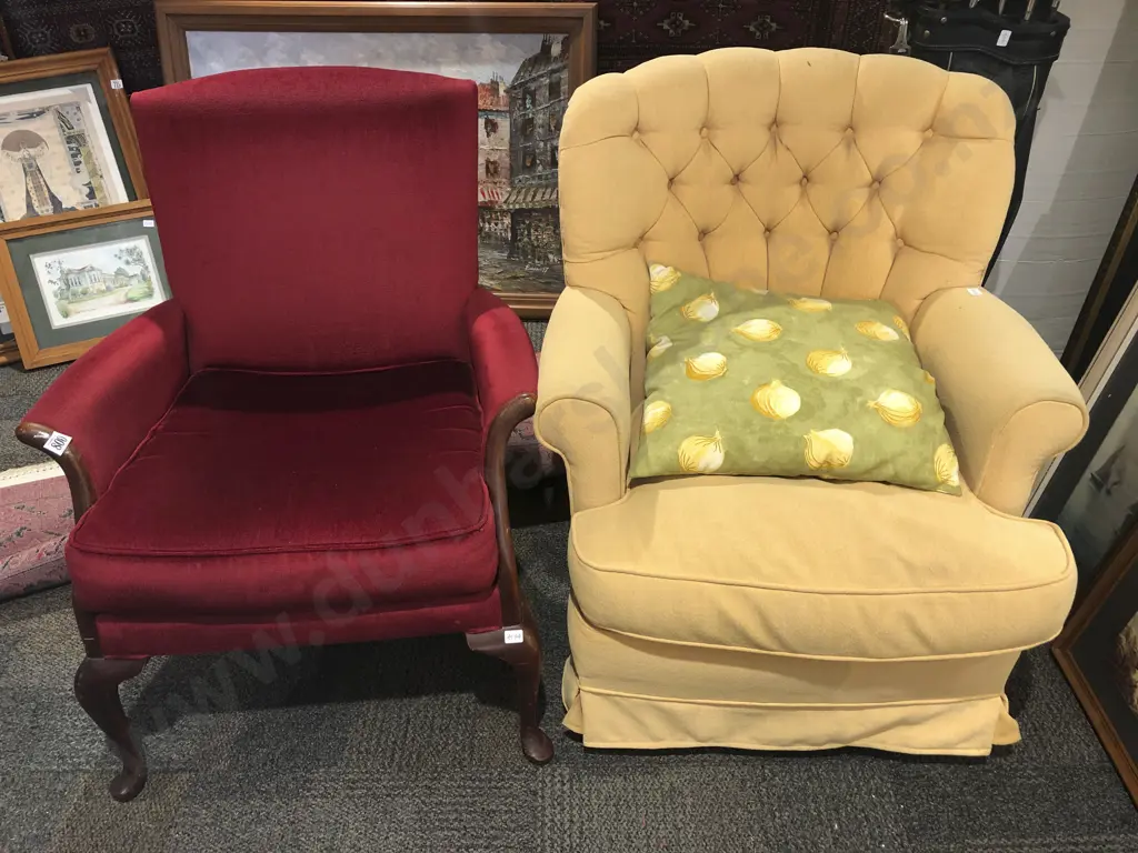 Two Upholstered Armchairs Image 1++