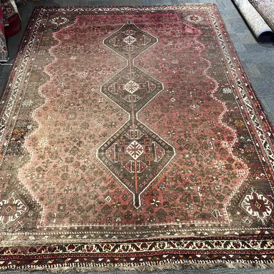 Large Woolen Afghan Floor Rug