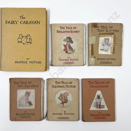 Six Volumes by Beatrix Potter (a/f)