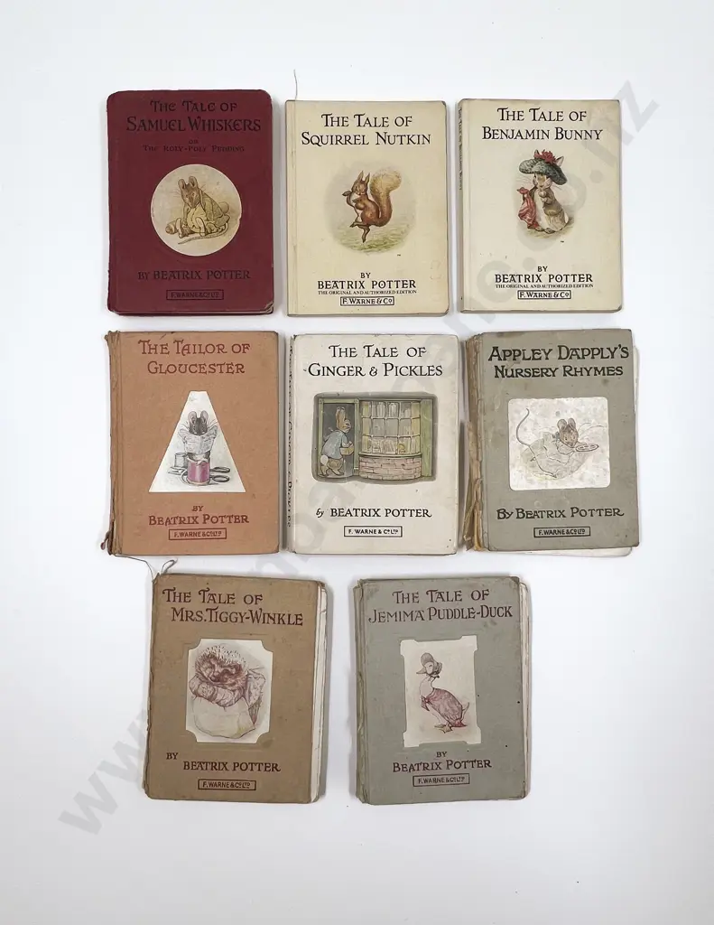 Eight Volumes by Beatrix Potter (a/f) Image 1++