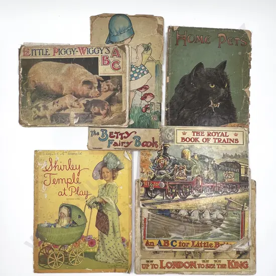 Eight Assorted Vintage Children's Picture Books (a/f)