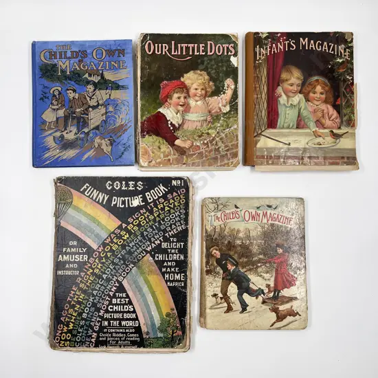 Five Assorted Vintage Children's Books