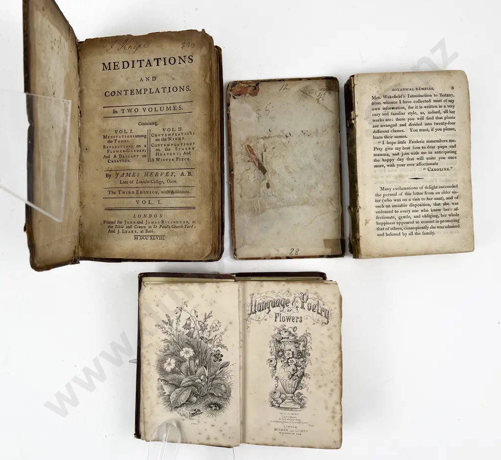 Three C18th & C19th Volumes Relating To Gardening Image 1++