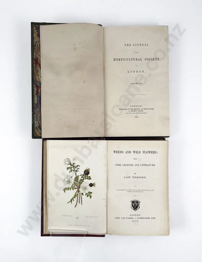 Three C19th Volumes Relating To Gardening Image 1++