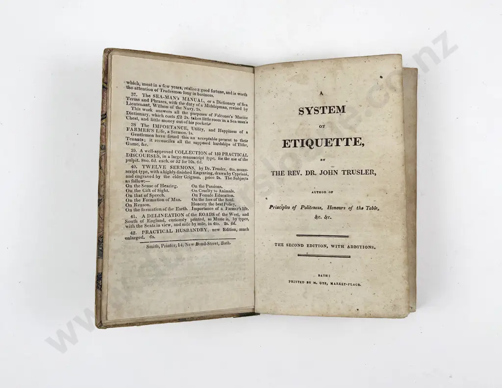 A System of Etiquette by the Rev Dr John Trusler Image 1++