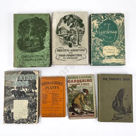 Six Assorted Vintage Gardening Books