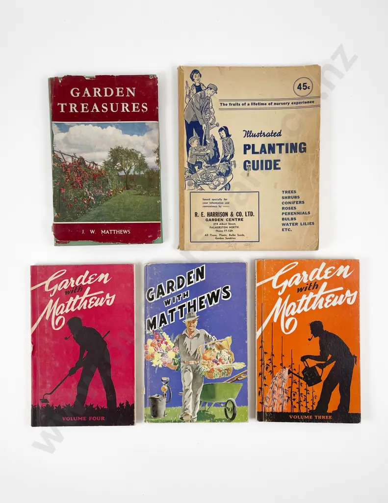 Four Vintage Gardening Volumes by Matthews Image 1++