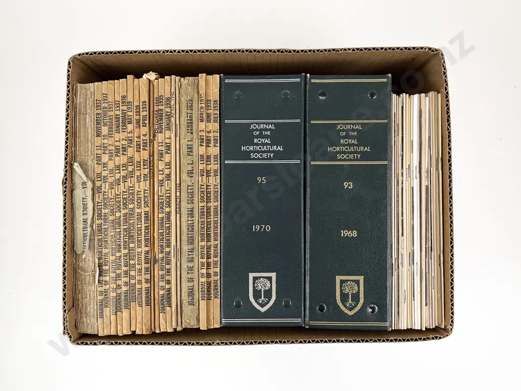 Box of Vintage Royal Horticultural Society Magazines Image 1++